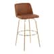 Option Camel Faux Leather/Gold Metal