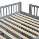 preview thumbnail 8 of 18, Full Size Loft Bed with Wardrobe, Space-Saving Wood House Bed Frame w/Safety Guard & Ladder for Boys, Girls, Small Bedroom, Grey