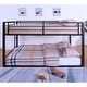 preview thumbnail 7 of 11, Drella Transitional Metal Bunk Bed with Ladder by Furniture of America