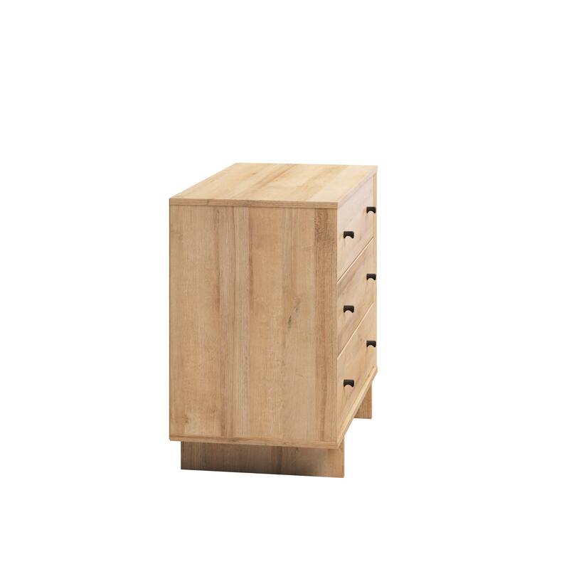 Prepac Finnley 3-Drawer 31" W Nightstand, Extra-Wide Bedside Table with Storage, Modern End Table for Home, Bedroom, Living Room
