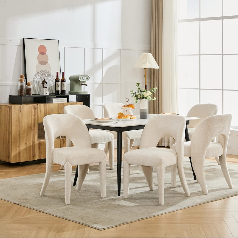 Metal Legs Dining Chair,Cushion Is Comfortable,Design Is Simple