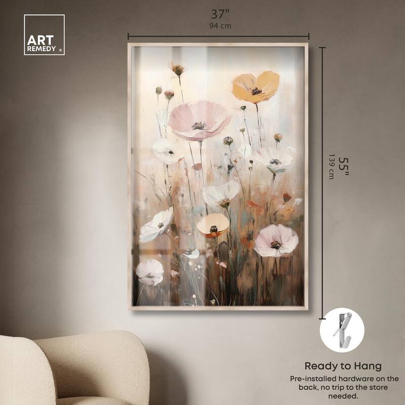 Delicate Flowers in Bloom Shadowbox by Art Remedy