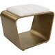 preview thumbnail 4 of 3, Uttermost 23673 Hoop 24"W Urban Modern Small Bench Accent Vanity Seat