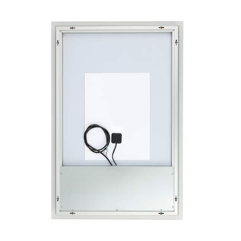SAFAVIEH Home Houston 24" LED Vanity Mirror - Silver / White