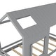 preview thumbnail 16 of 34, Modern Twin Size Pine Wood House Bed with Roof and Window, Sturdy Construction