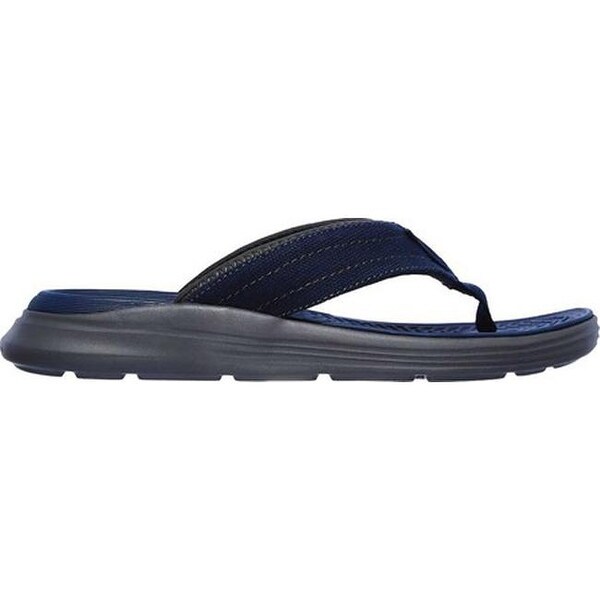 skechers navy flip flops