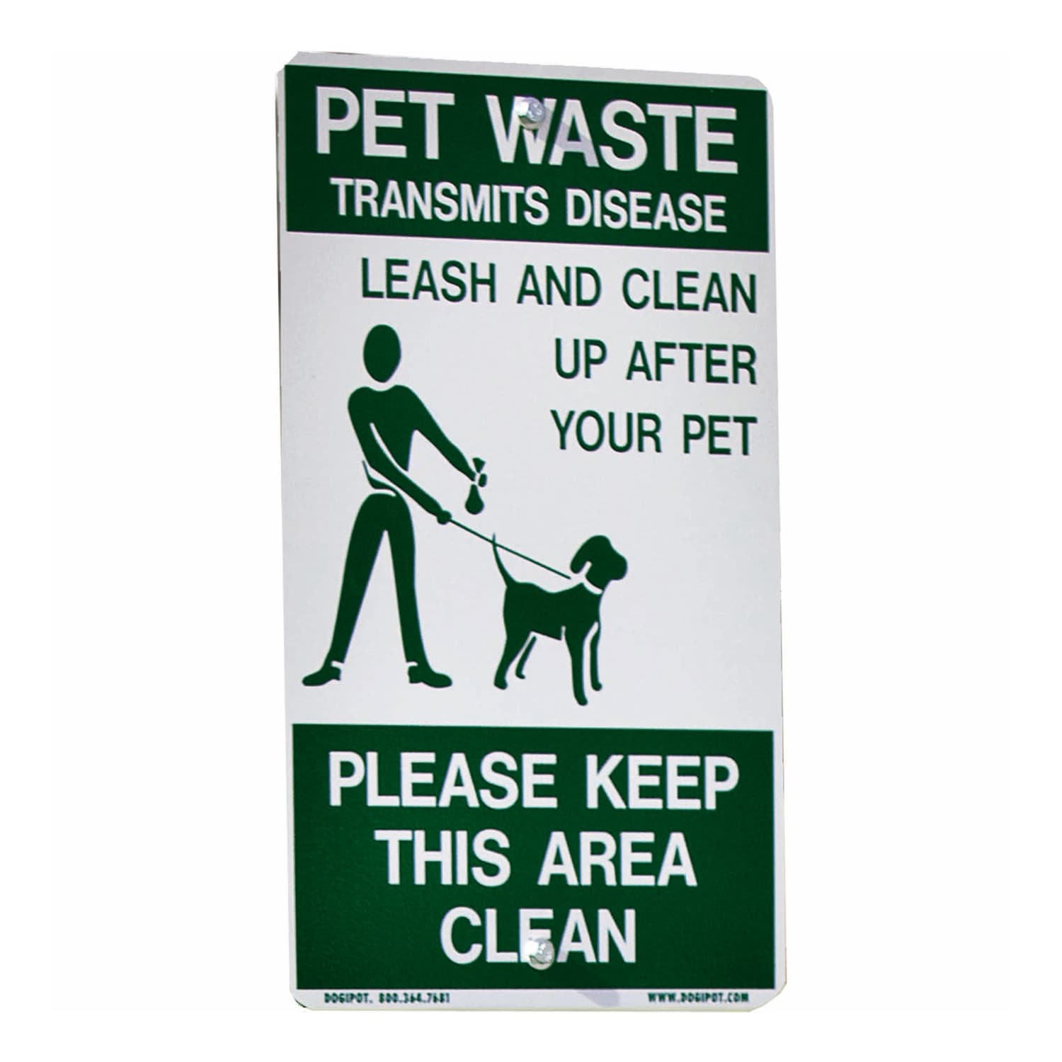 dogs on leash sign