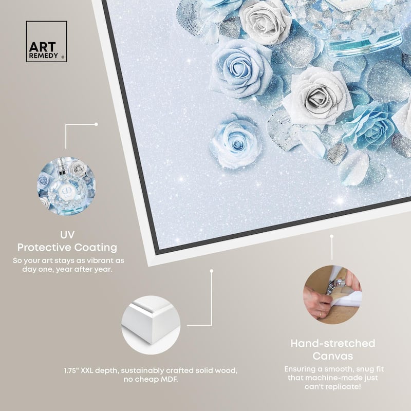 Sparkling Floral Perfume II Canvas by Art Remedy