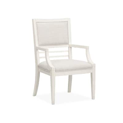 Salt Life Home Echo Isles Sea Pearl And Driftwood Upholstered Arm Chair Two Pack - 23.5''W x 25.13''D x 38''H
