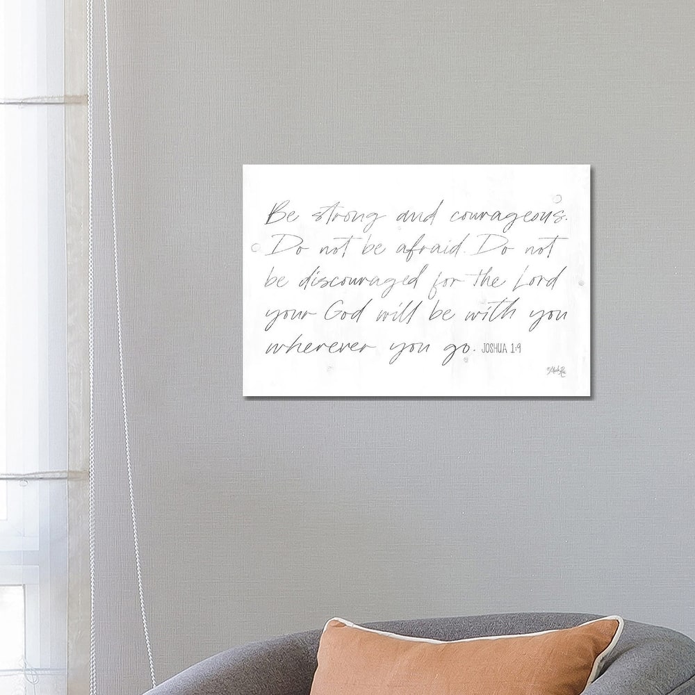 iCanvas "Be Strong and Courageous" by Marla Rae Canvas Print