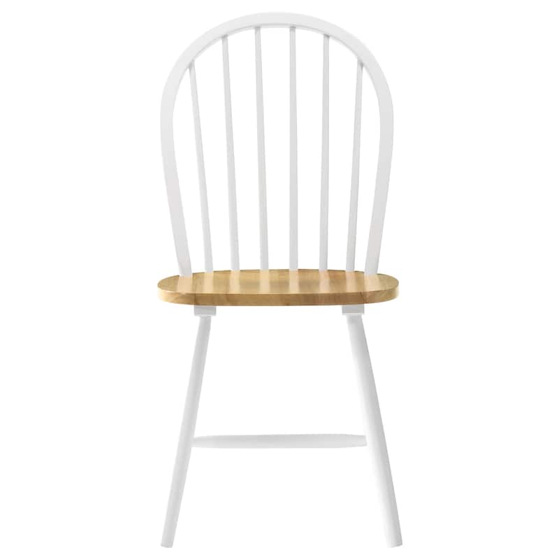 Cinder Natural and White Windsor Dining Side Chair (Set of 4)