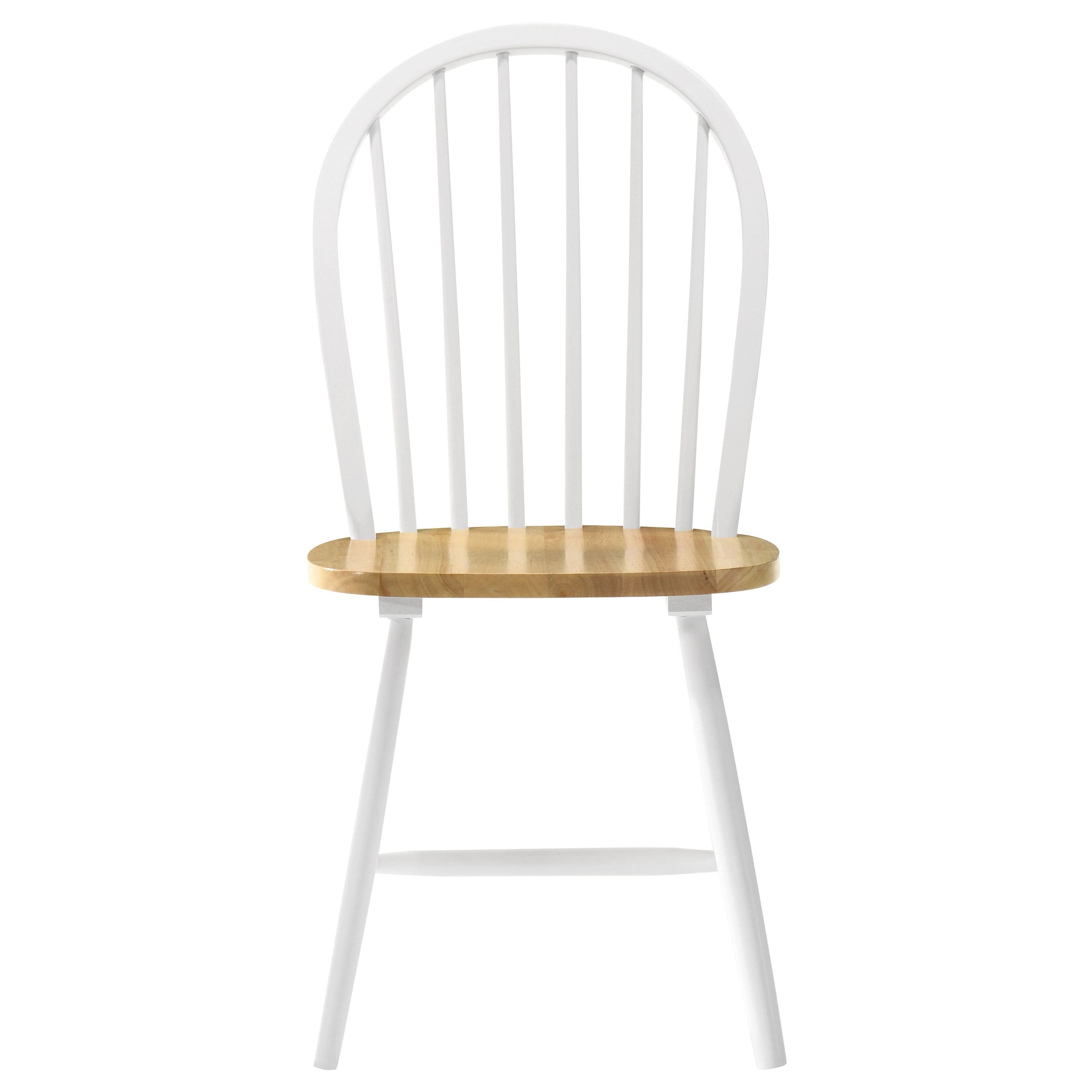 Cinder Natural and White Windsor Dining Side Chair (Set of 4
