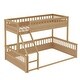preview thumbnail 21 of 25, Twin XL over Queen Bunk Bed with Ladder and Guardrails