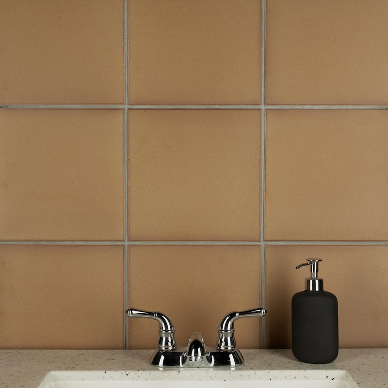 Merola Tile Quarry Natural 9-5/8" x 9-5/8" Ceramic Floor and Wall Tile