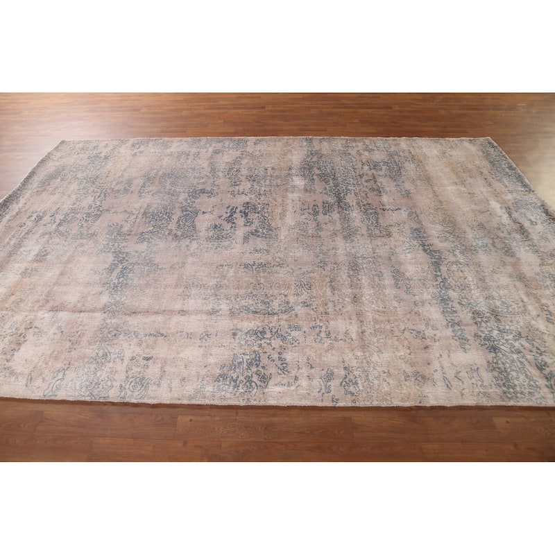 Modern Abstract Oriental Area Rug Handmade Wool Carpet - 6'7"x 9'10"