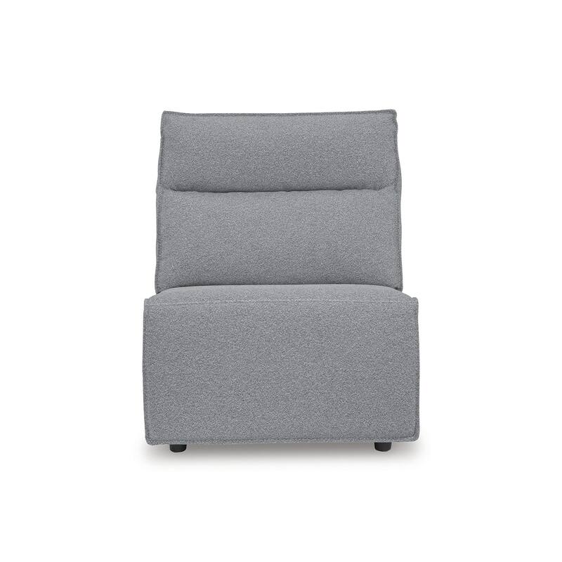 Signature Design by Ashley Modmax Ii Gray 6-Piece Reclining Sectional with Chaise and Audio Console - 143" W x 125" D x 41" H