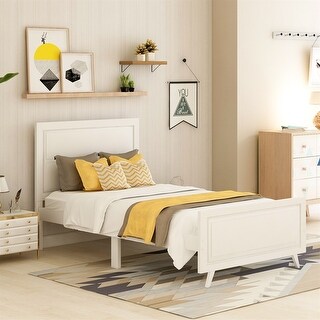 Harper Bright Designs Wood Twin Platform Bed Frame with