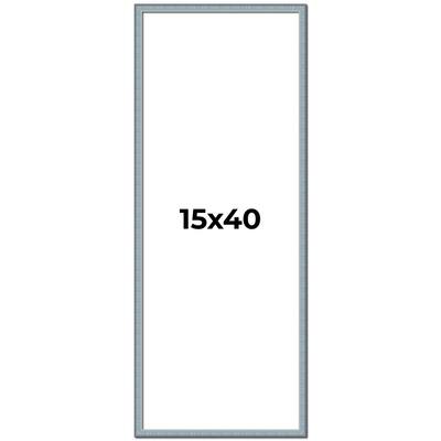 15x40 Frame Rustic Sky Blue Solid Wood Picture Frame | 0.75 Inch