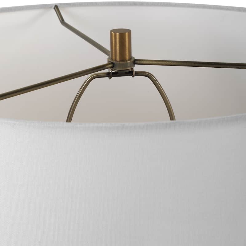 Uttermost Stratified White Table Lamp - 28'' H X 18'' W X 18'' D