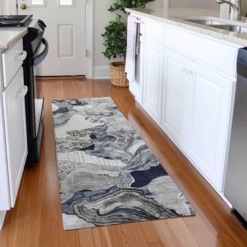 Premium Washable Super Soft Modern Glaze Mayfield Rug - Ivory - 2'3" x 7'6"