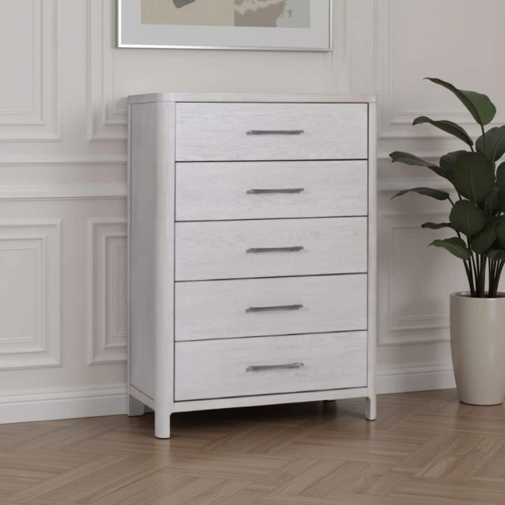 grey wash tall dresser Garvee Grey 5-Drawer Dresser for Bedroom, Modern Tall Dresser Organizer  with Storage Drawers, Sturdy Wooden Chest for Entryway, Hallway, Home Office