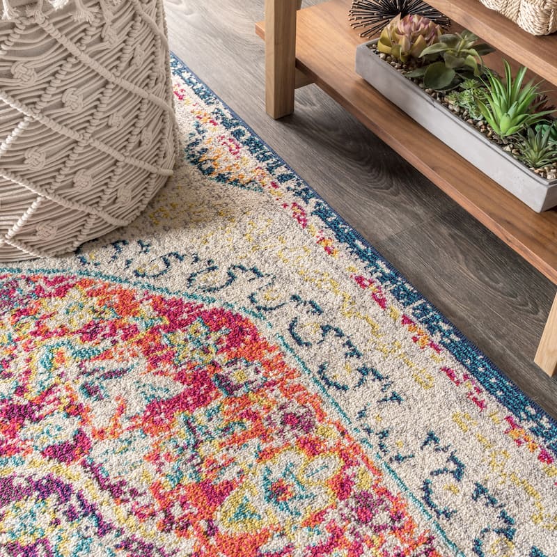 JONATHAN Y Boho FLAIR Medallion Area Rug