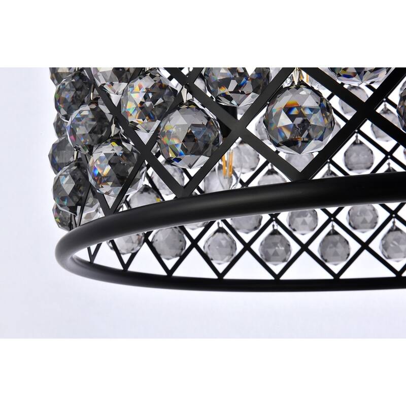 Royce Edge 8-Light Matte Black Chandelier
