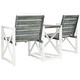 preview thumbnail 4 of 3, SAFAVIEH Outdoor Jovanna White/Ash Grey Bench - 61.8"x27.6"x33.5"