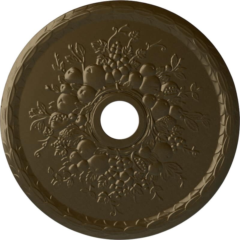 22 5/8"OD x 3 5/8"ID x 5/8"P Grape Ceiling Medallion