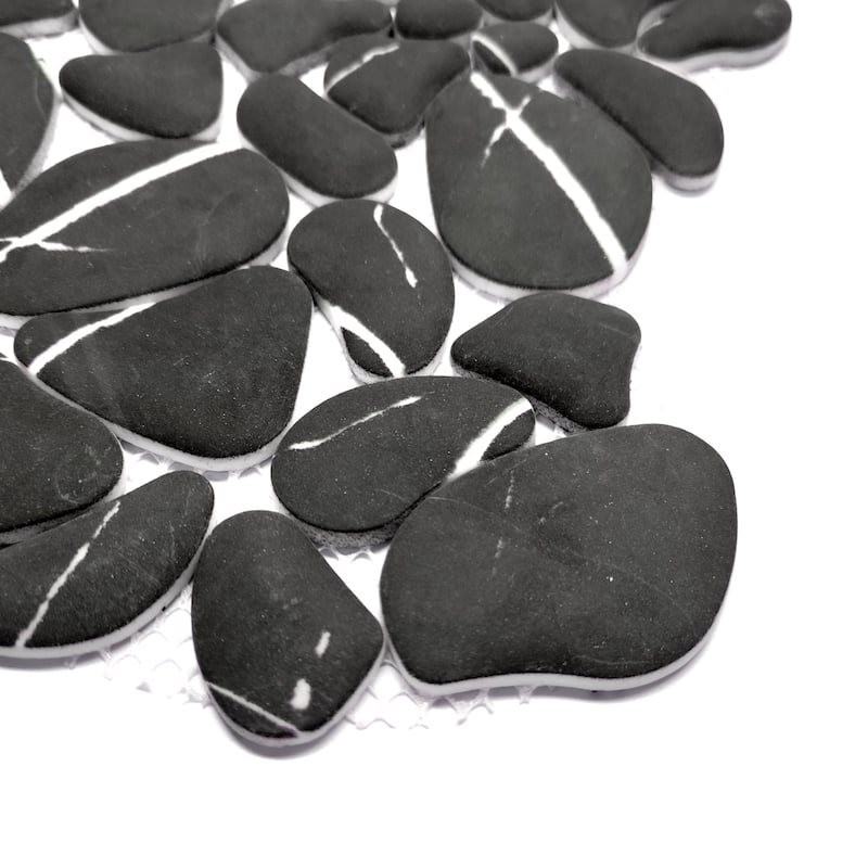 12"×12" Pebble Glass Mosaic Wall Tile（10 sheets/10sqft）