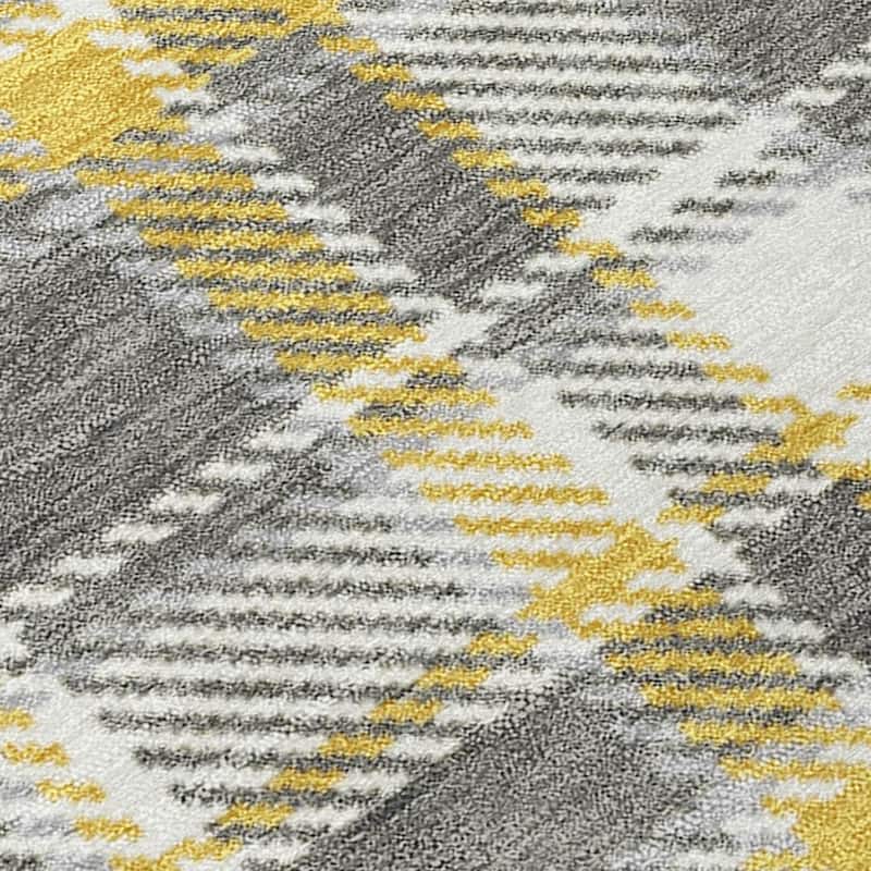 Ralo Plaid Weather Resistant Versatile Elegance Runner Outdoor Rug