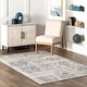 preview thumbnail 36 of 80, Nuloom Wren Traditional Faded Area Rug 4' x 6' - Blue