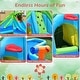 preview thumbnail 5 of 5, Crocodile Themed Inflatable Slide Bouncer with Two Water Slides - 224.5'' x 203'' x 94.5'' (L x W x H)