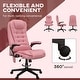 preview thumbnail 8 of 7, HOMCOM High Back Vibration Massage Office Chair with 6 Vibration Points, Heated Reclining PU Leather Computer Chair