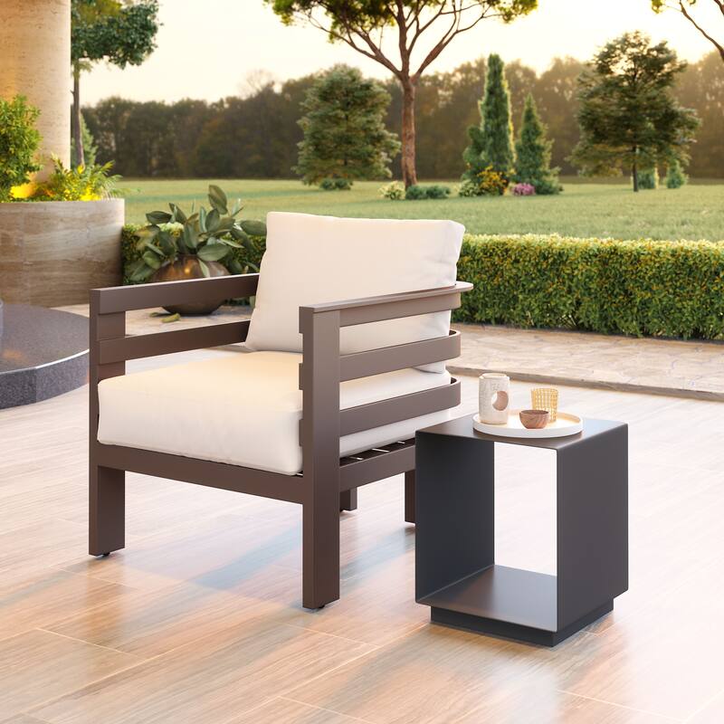 Kokos Side Table Charcoal - Charcoal
