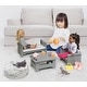 preview thumbnail 1 of 2, Badger Basket Living Room Furniture Set for 18 inch Dolls - Gray/White