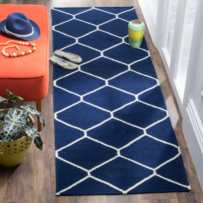 SAFAVIEH Handmade Flatweave Dhurries Walty Modern Moroccan Wool Rug