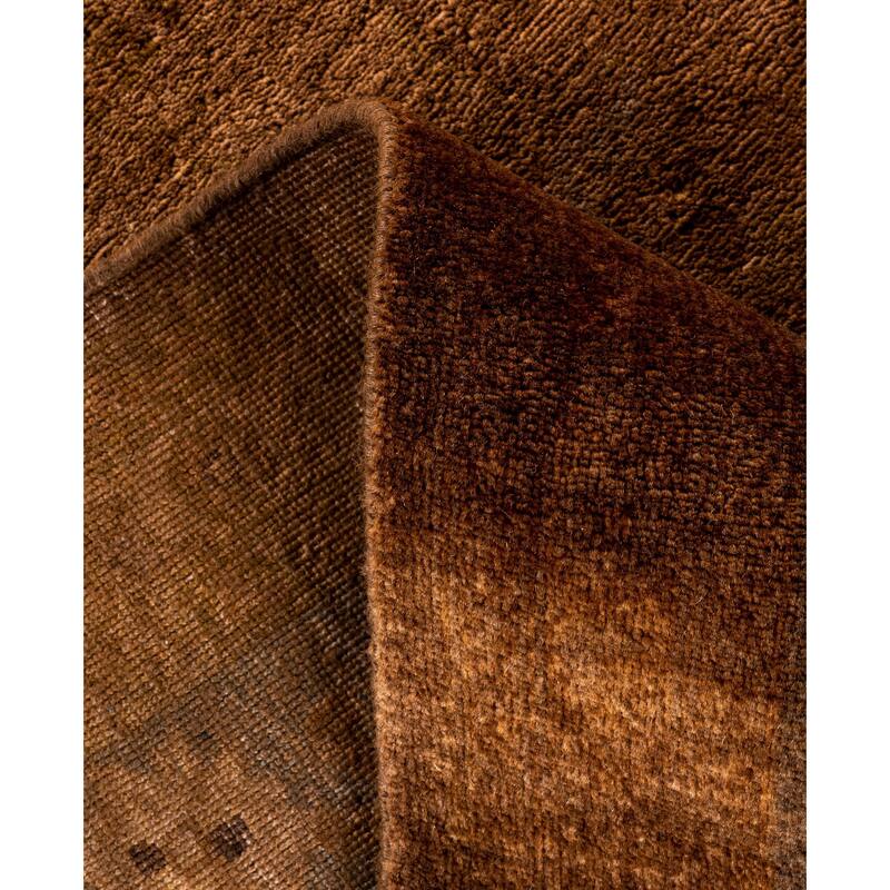 Overdyed One-of-a-Kind Hand-Knotted Area Rug - Brown - 8' 1" x 10' 6"