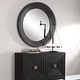 preview thumbnail 1 of 6, Uttermost Frazier Oversized 40" Round Industrial Style Porthole Dark Gray
