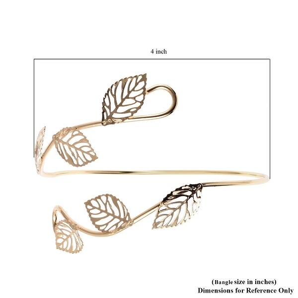 Women Devil Ivy Plant Inspired Armlet Iron Gift Cuff Jewelry 9-10 In - 9-10 Inches