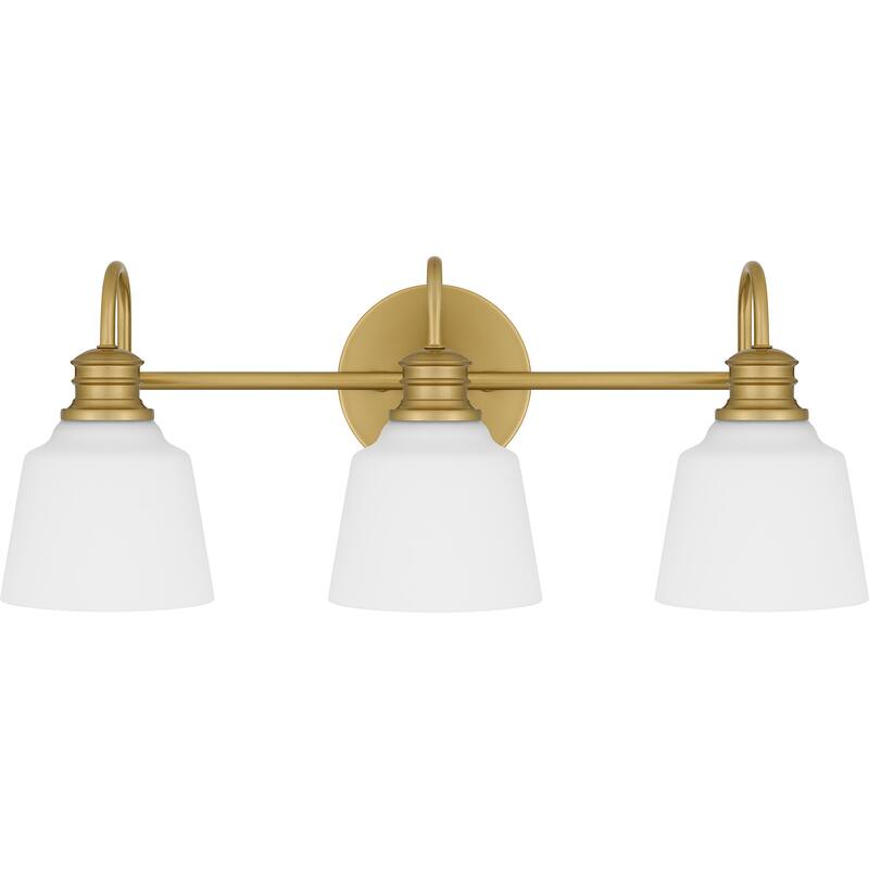 Hinton 3-Light Aged Brass Bath Light