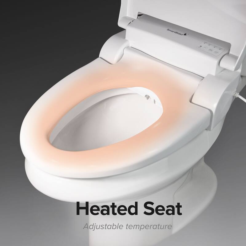 SmartBidet SB-2400 Electric Bidet Seat for Elongated or Round Toilets