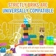 preview thumbnail 4 of 4, Strictly Briks Large Building Blocks for Kids, Solid & Clear Rainbow Colors, 108 Pieces, Compatible with Major Brands