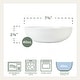 preview thumbnail 5 of 4, Everyday White Set of 4 Small Pasta Bowls, 40 Oz - N/A