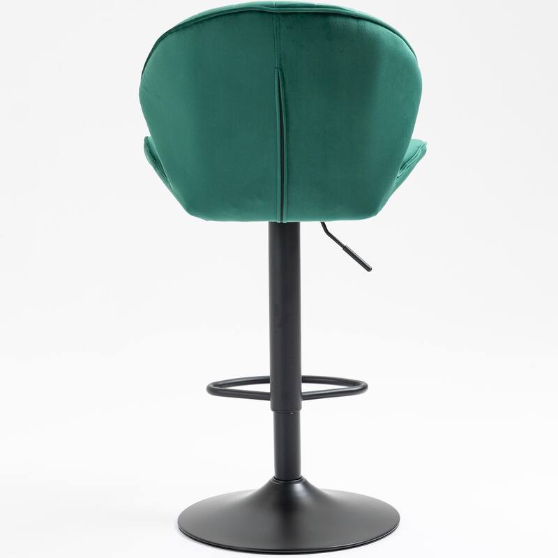 Adjustable Barstools with Back and Footrest,Set of 2