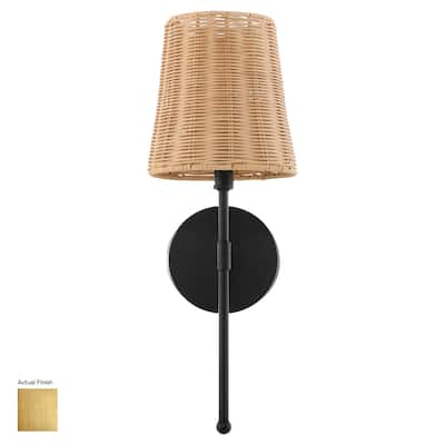 Quorum International 5123-1 Fairview 17" Tall Wall Sconce with Woven