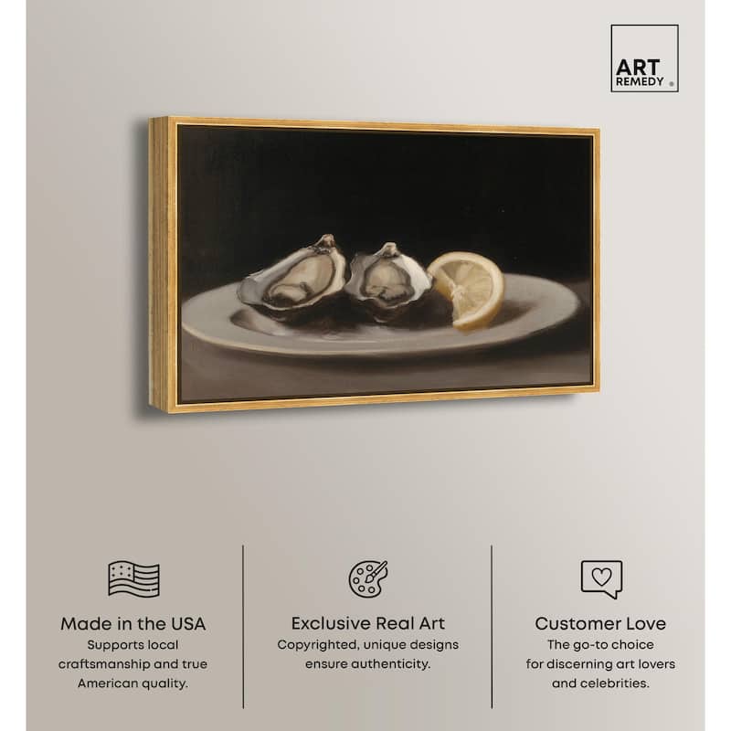 Manet's Oysters Canvas by Art Remedy