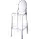 preview thumbnail 24 of 24, Clear 30" Seat Height Barstool Modern Plastic Side Bar Counter Stool - Accent Lounge No Arms Armless Clear
