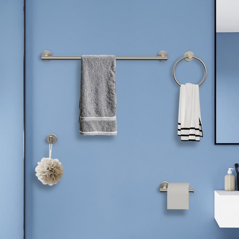 Topcraft Wall Mounted Stainless Steel Bathroom 8 Piece Hardware Set