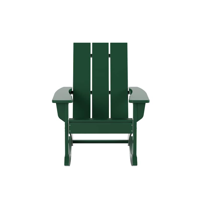 Shoreside 5-Piece Poly All Weather Rocking Chair Conversation Set